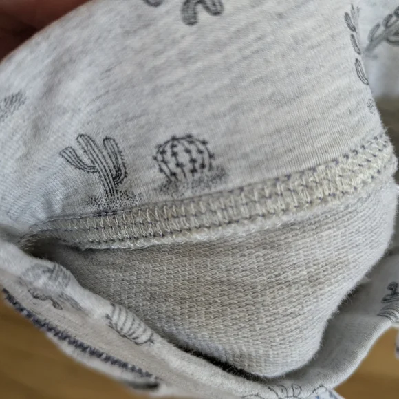 Gray Baby Panda Pants with Cactus Print - Picture 5 of 5